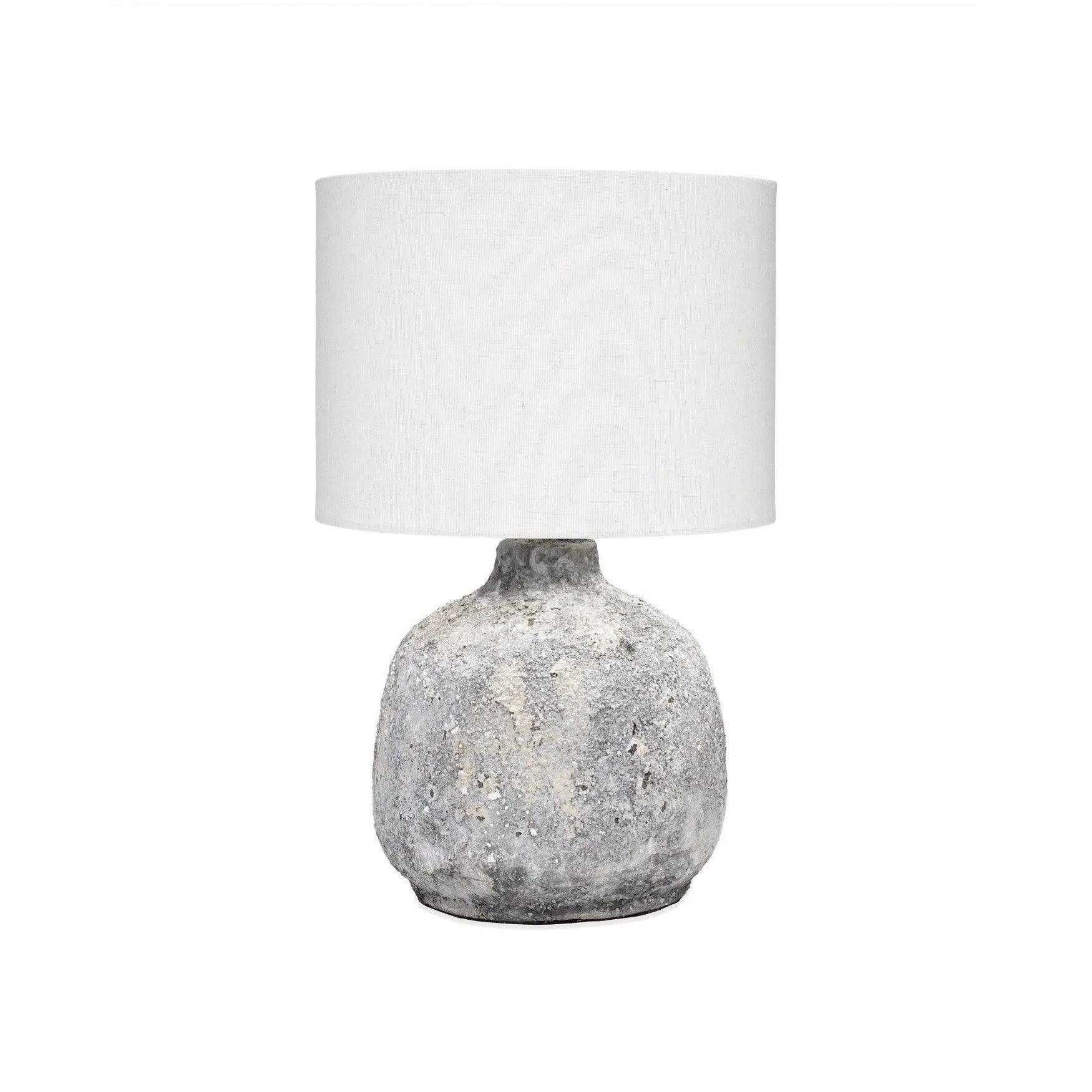 art deco table lamps with geometric shapes for a retro touchCoastal Style Grey Ceramic Blake Table Lamp