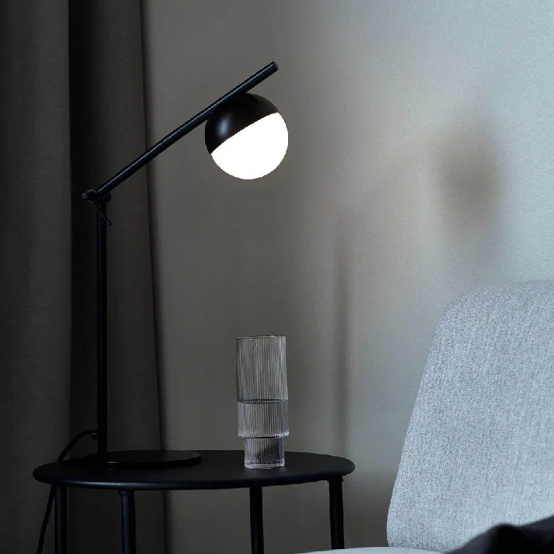 mid century modern table lamps with iconic designs for a stylish studyContina Swing Arm Table Lamp - Black