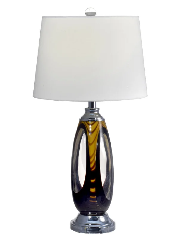 wooden table lamps with natural grain for a warm and organic feelOne Light Table Lamp