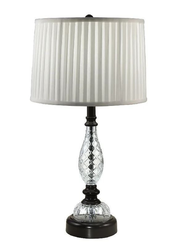wooden table lamps with natural grain for a warm and organic feelOne Light Table Lamp
