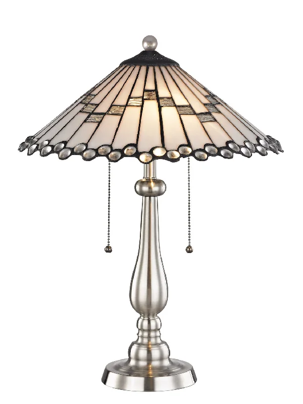 victorian style table lamps with ornate details for traditional homesTwo Light Table Lamp