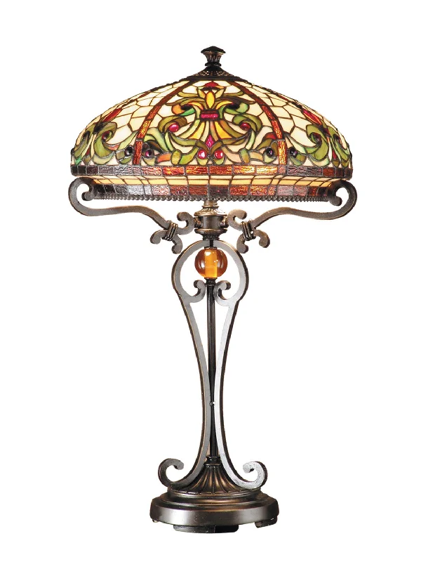industrial style table lamps with exposed bulbs for loft apartmentsTwo Light Table Lamp