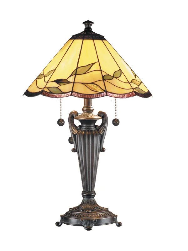 marble table lamps with a luxurious veined pattern for high end decorTwo Light Table Lamp