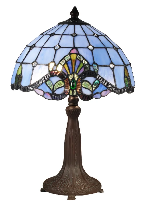 wooden table lamps with natural grain for a warm and organic feelTwo Light Table Lamp