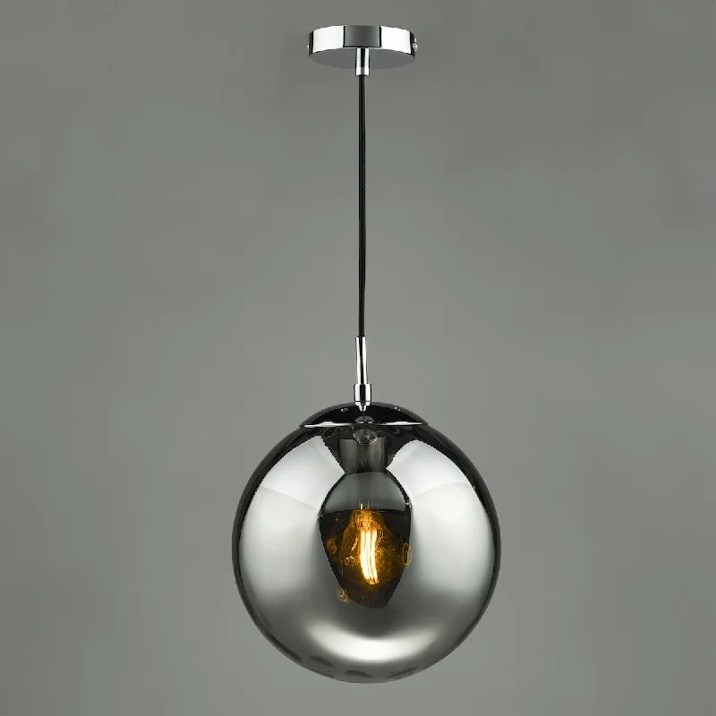 Rustic Ceiling Lights with Reclaimed Wood and Distressed FinishesDar Ripple Pendant Polished Chrome & Smoked Glass Rustic Ceiling Lights with Reclaimed Wood and Distressed FinishesDar Ripple Pendant Polished Chrome & Smoked Glass
