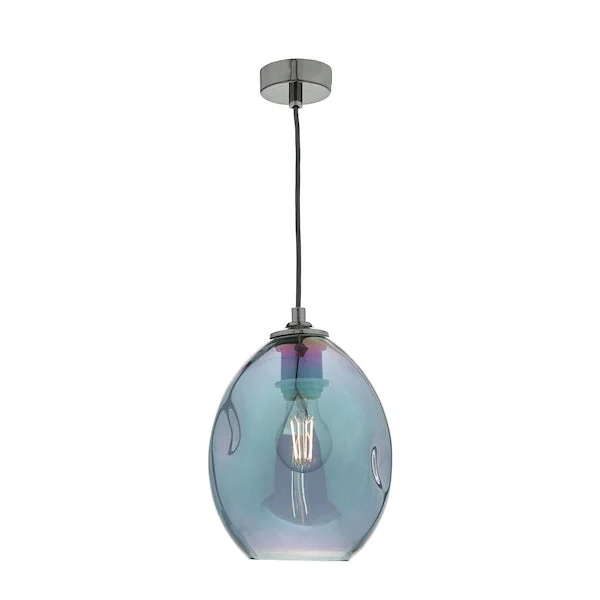 Crystal Ceiling Lights with High - Quality Swarovski CrystalsDar Rogan Pendant Black & Iridised Glass Crystal Ceiling Lights with High - Quality Swarovski CrystalsDar Rogan Pendant Black & Iridised Glass