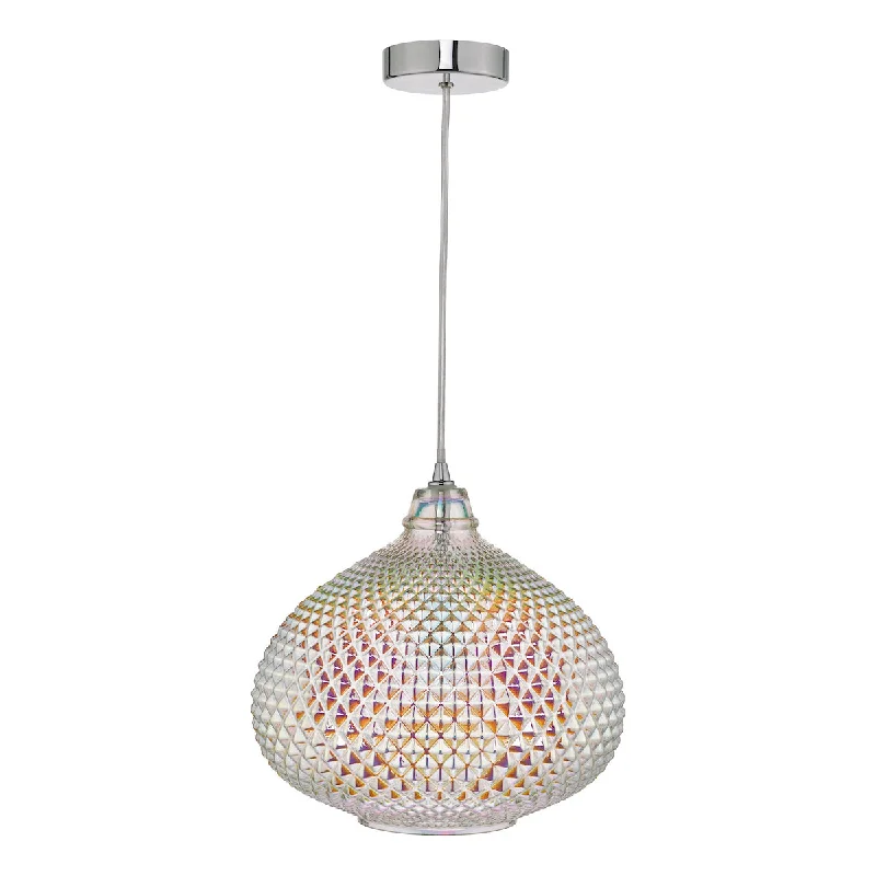 Contemporary Ceiling Lights with Unique, Abstract ShapesDar Roisin Iridised Glass Pendant Contemporary Ceiling Lights with Unique, Abstract ShapesDar Roisin Iridised Glass Pendant