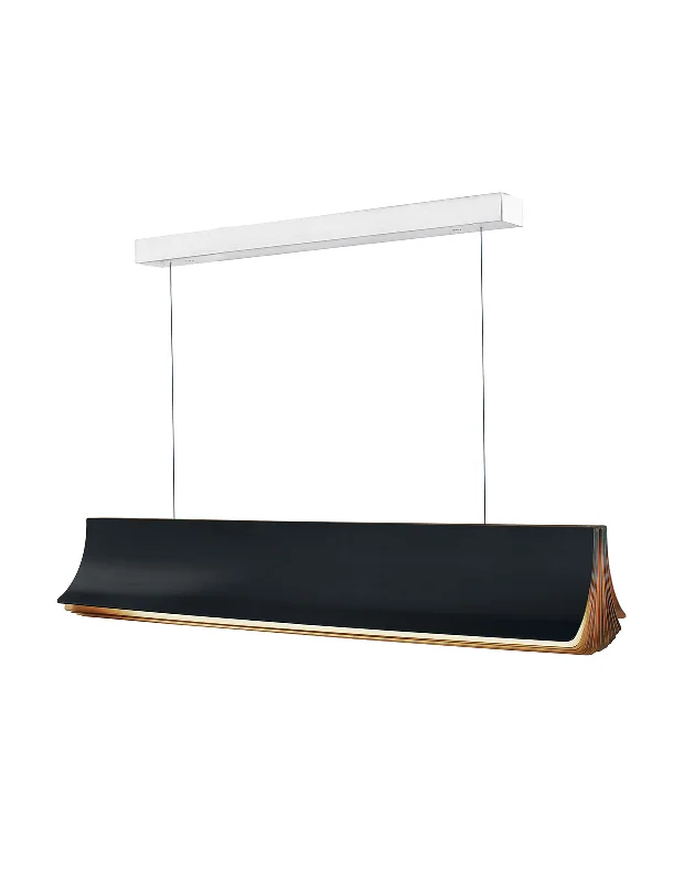 Art Deco Ceiling Lights with Geometric Patterns and Metallic FinishesDCW Editions RESPIRO 900 Linear Bar Pendant Black Art Deco Ceiling Lights with Geometric Patterns and Metallic FinishesDCW Editions RESPIRO 900 Linear Bar Pendant Black