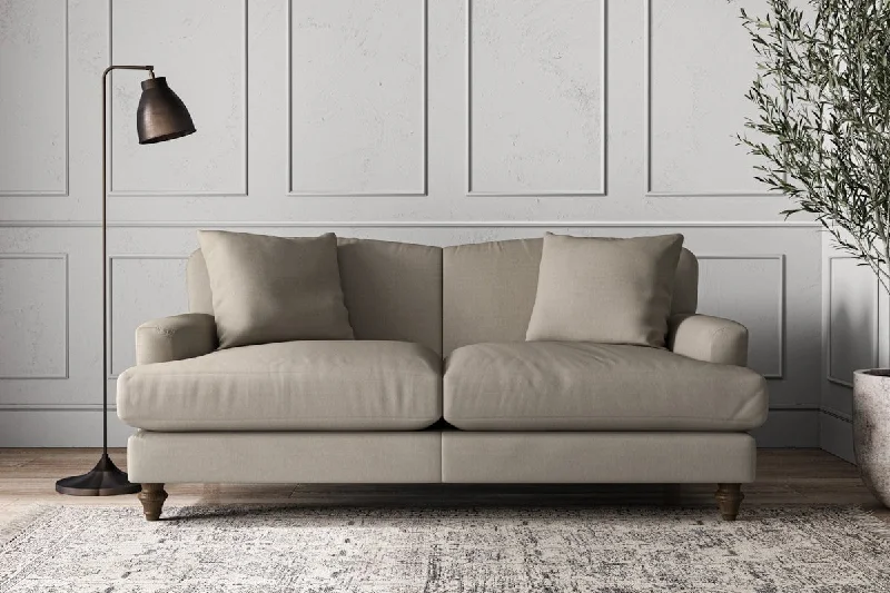 Contemporary Ceiling Lights with Unique, Abstract ShapesDeni Medium Sofa - Recycled Cotton Flax