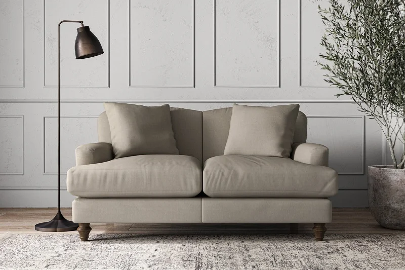 Art Deco Ceiling Lights with Geometric Patterns and Metallic FinishesDeni Small Sofa - Recycled Cotton Flax