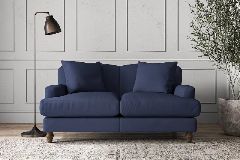 Glass Ceiling Lights with Frosted, Colored, or Etched GlassDeni Small Sofa - Recycled Cotton Navy