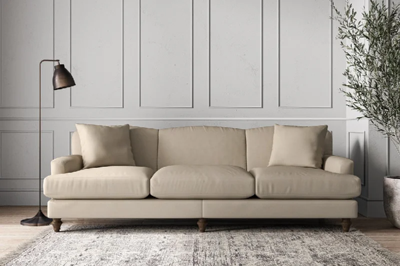 Japanese - Inspired Ceiling Lights with Shoji - Screen - like DiffusersDeni Super Grand Sofa - Recycled Cotton Stone