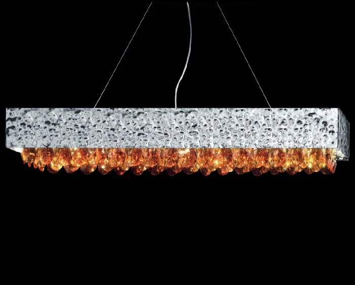 Mid - Century Modern Ceiling Lights with Simple, Sleek LinesDining table ceiling light in 4 crystal colours