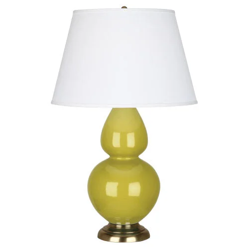 art deco table lamps with geometric shapes for a retro touchDouble Gourd Citron Glazed Table Lamp