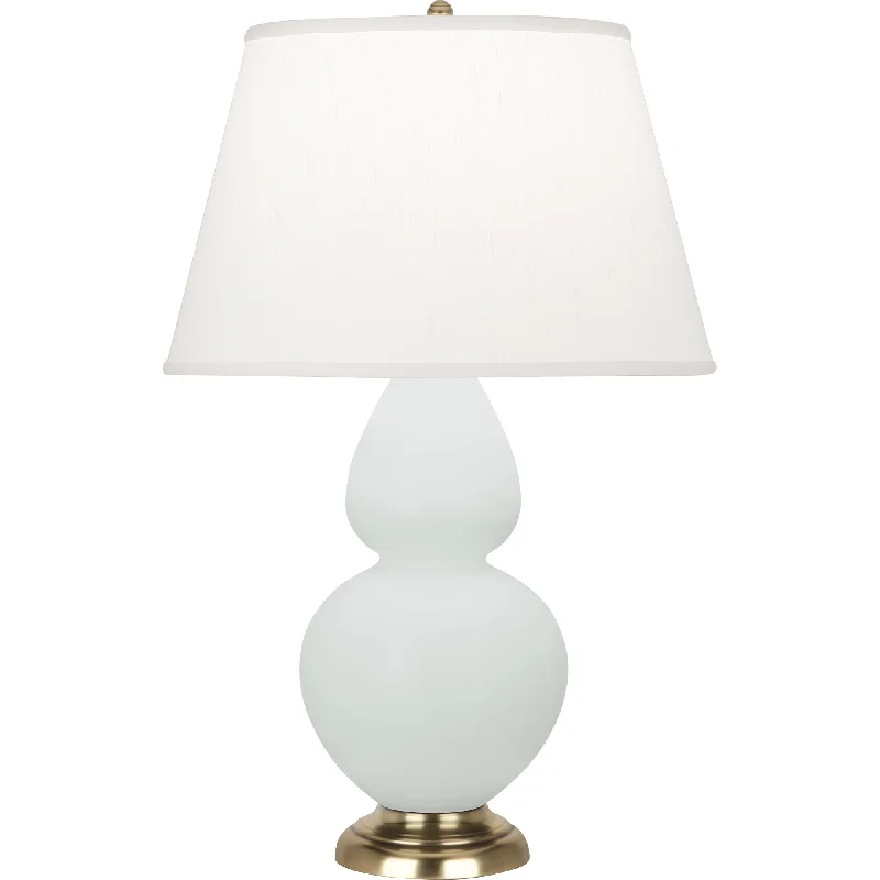glass table lamps with a frosted surface for soft light diffusionDouble Gourd Matte Celadon Glazed Table Lamp
