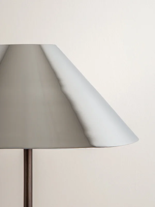 fabric table lamps with a linen shade for a relaxed and breathable lookEdition 1.11 - chrome lampshade - shade only