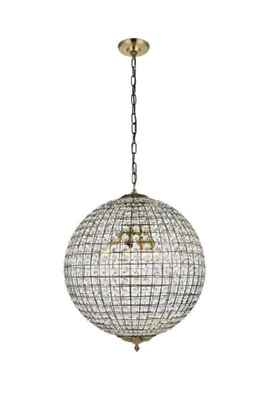 Retro Ceiling Lights Inspired by the 1950s and 1960s DesignElegant Earlene LD5027 Pendant Light - Antique Bronze