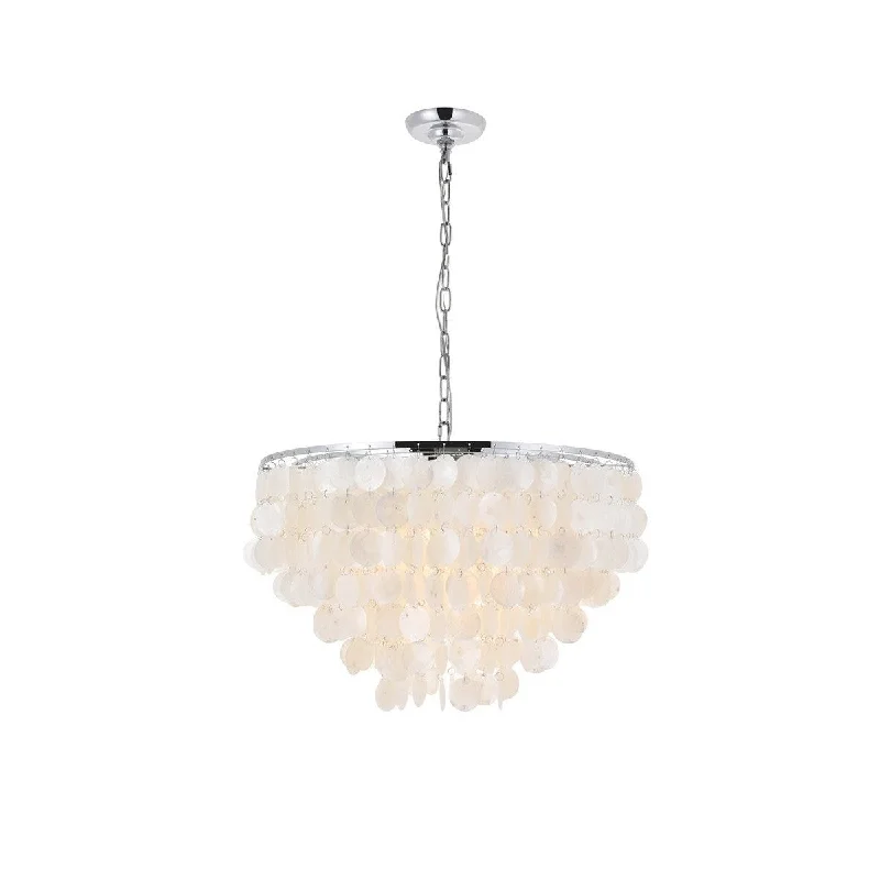 Metal Ceiling Lights in Brass, Copper, Stainless Steel, and IronElegant Selene LD5050D24C Pendant Light - Chrome And White