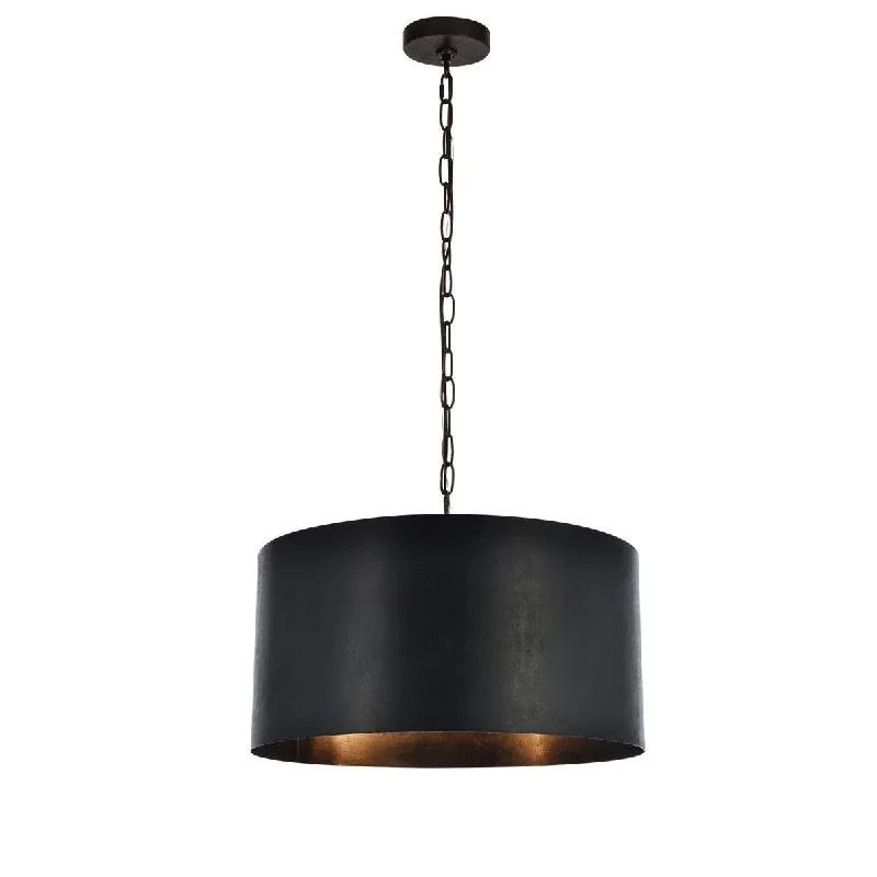 African - Inspired Ceiling Lights with Tribal Patterns and Natural MaterialsElegant Miro LD6015D20BK Pendant Light - Vintage Black