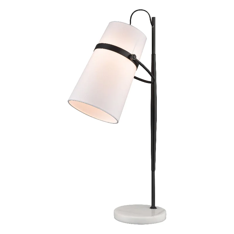 mid century modern table lamps with iconic designs for a stylish studyBanded Shade 28" High 1-Light Desk Lamp mid century modern table lamps with iconic designs for a stylish studyBanded Shade 28" High 1-Light Desk Lamp