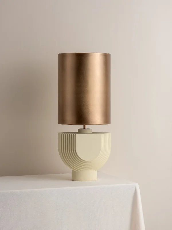 mid century modern table lamps with iconic designs for a stylish studyEditions concrete lamp with + aged brass shade mid century modern table lamps with iconic designs for a stylish studyEditions concrete lamp with + aged brass shade