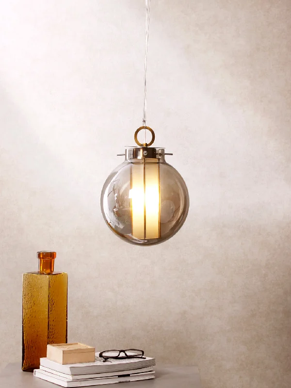 Art Nouveau Ceiling Lights with Organic, Flowing ShapesEverly Large Smoky Pendant Light