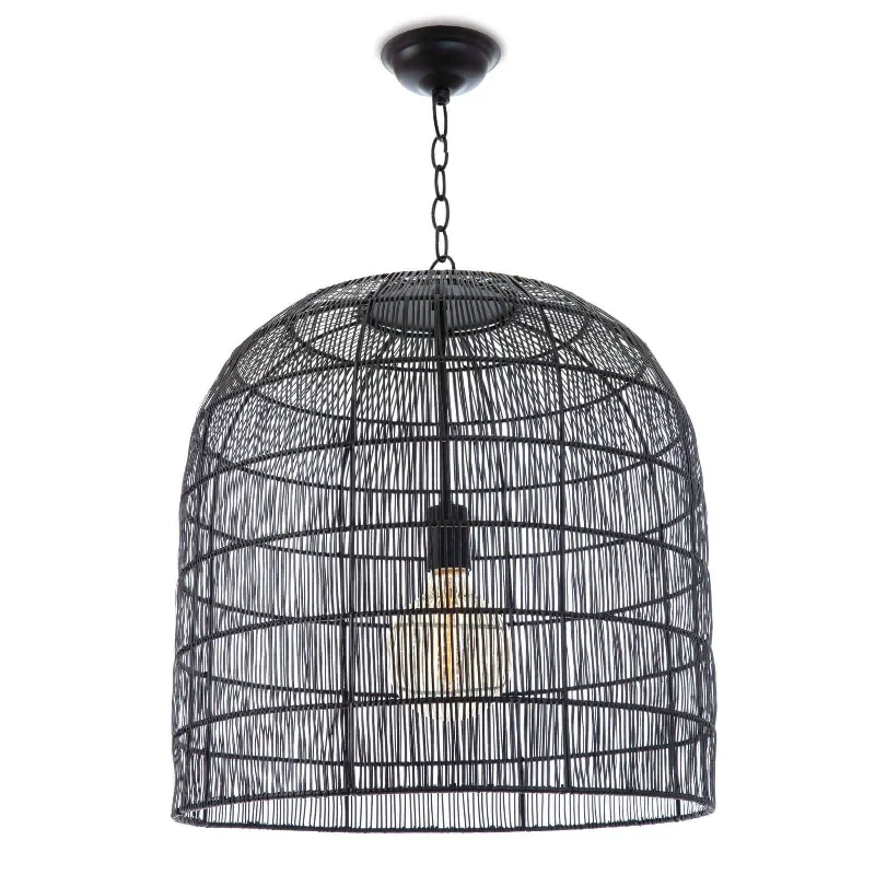 Glass Ceiling Lights with Frosted, Colored, or Etched GlassFresco Metal Pendant