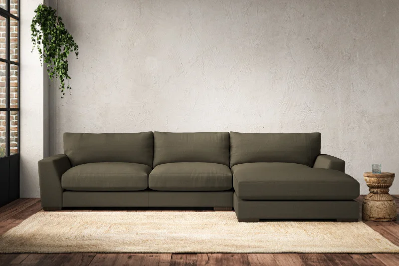 Japanese - Inspired Ceiling Lights with Shoji - Screen - like DiffusersGuddu Large Right Hand Chaise Sofa - Recycled Cotton Fatigue