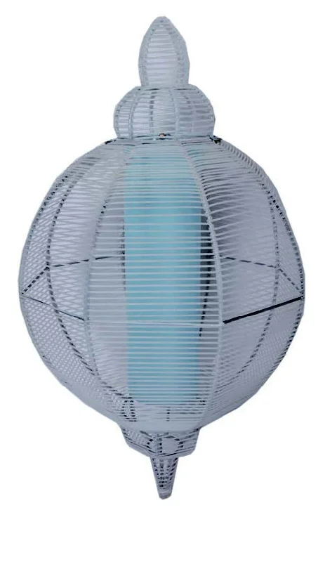 Tropical - Themed Ceiling Lights with Palm - Leaf Shapes and Rattan WrapsH & M Pendant -4(Wholesale Price)