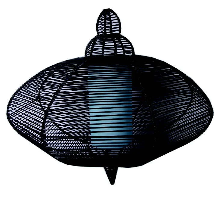 Moroccan Ceiling Lights with Colorful Stained Glass and Geometric CarvingsH & M Pendant -5(Wholesale Price)