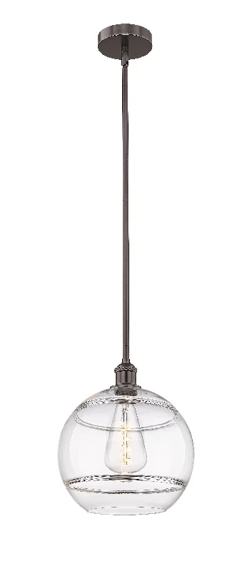 Japanese - Inspired Ceiling Lights with Shoji - Screen - like DiffusersInnovations Lighting 616-1S-OB-G556-12CL Edison Pendant Light Oil Rubbed Bronze Japanese - Inspired Ceiling Lights with Shoji - Screen - like DiffusersInnovations Lighting 616-1S-OB-G556-12CL Edison Pendant Light Oil Rubbed Bronze