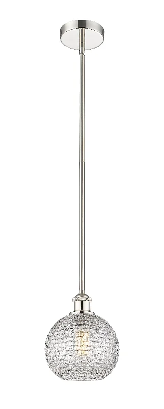 Tropical - Themed Ceiling Lights with Palm - Leaf Shapes and Rattan WrapsInnovations Lighting 616-1S-PN-G122C-8CL Edison Pendant Light Polished Nickel Tropical - Themed Ceiling Lights with Palm - Leaf Shapes and Rattan WrapsInnovations Lighting 616-1S-PN-G122C-8CL Edison Pendant Light Polished Nickel