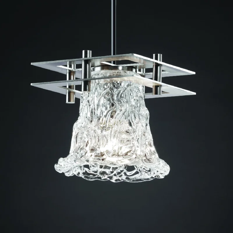 Industrial Style Ceiling Lights with Exposed Bulbs and Metal CagesOne Light Pendant