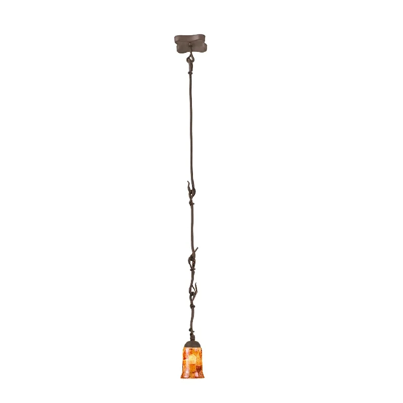 Indian - Themed Ceiling Lights with Intricate Filigree and Mirror WorkVine Mini Pendant