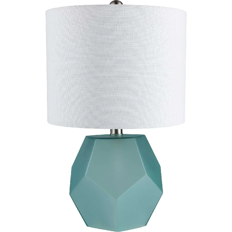 fabric table lamps with a linen shade for a relaxed and breathable lookKeanu Table Lamp Sky Blue/White/Aqua