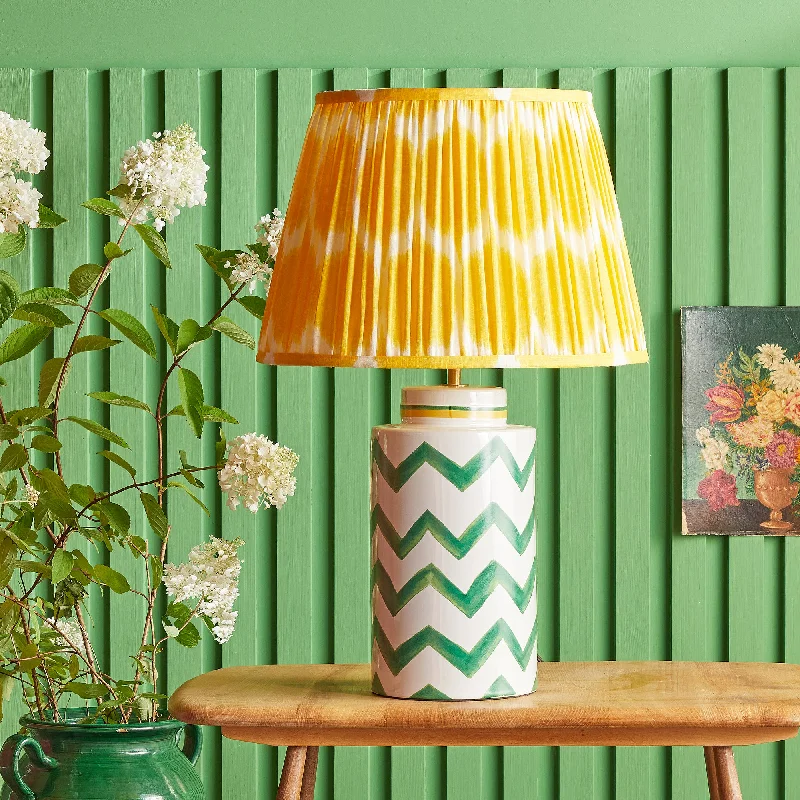 gothic style table lamps with dark finishes for a mysterious lookKrysto table lamp with green zig zags