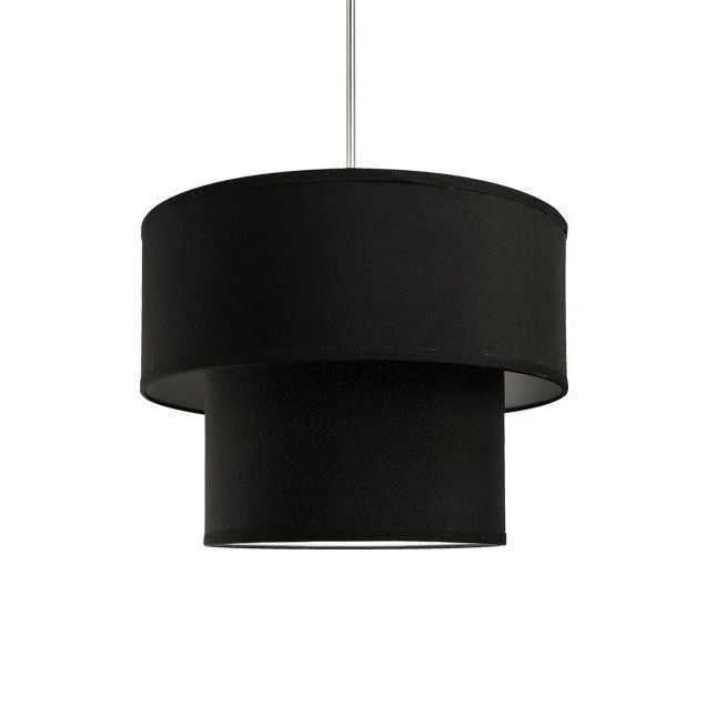 African - Inspired Ceiling Lights with Tribal Patterns and Natural MaterialsKuzco Maud 41084b Pendant Light - Black