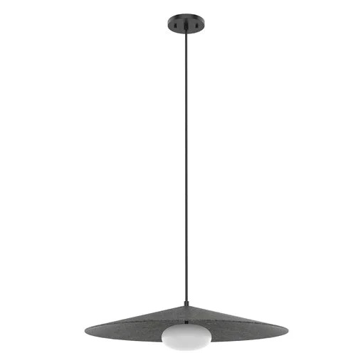 Victorian - Inspired Ceiling Lights with Ornate Crystal ChandeliersKuzco Cruz Pd22824-gy Pendant Light - Felt - Gray|Metal - Black/White