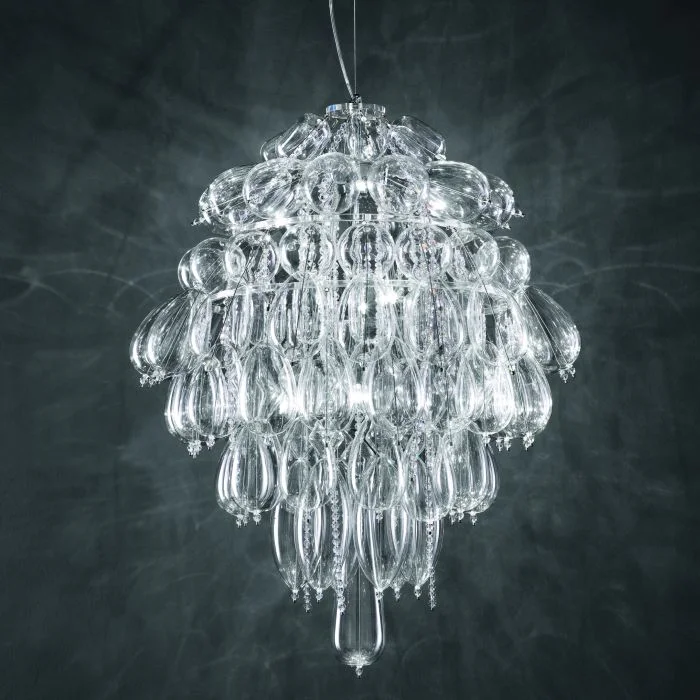 Modern Minimalist Ceiling Lights for Contemporary InteriorsLarge clear Swarovski Elements stairwell light