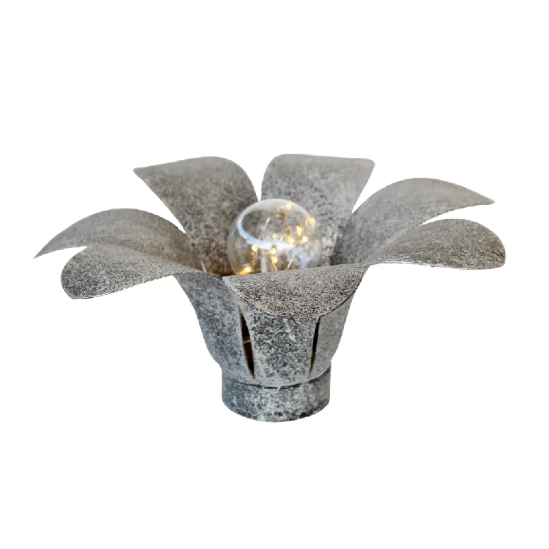 mid century modern table lamps with iconic designs for a stylish studyLed Battery Operated Silver Metal Flower Light 13X30CM mid century modern table lamps with iconic designs for a stylish studyLed Battery Operated Silver Metal Flower Light 13X30CM