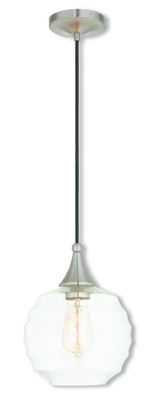 Glass Ceiling Lights with Frosted, Colored, or Etched GlassOne Light Mini Pendant