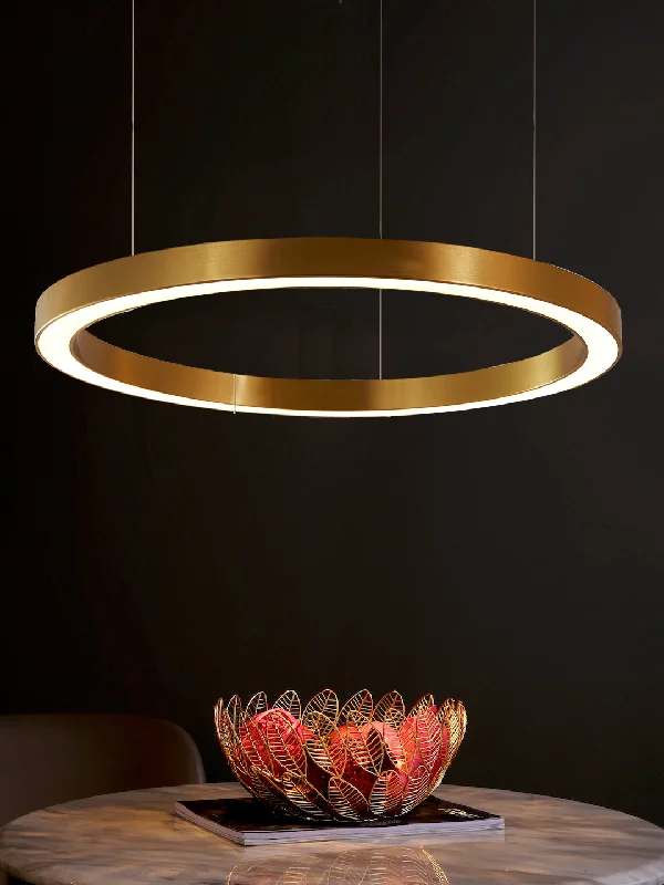 Victorian - Inspired Ceiling Lights with Ornate Crystal ChandeliersLooper 120 Rose Copper Pendant Light