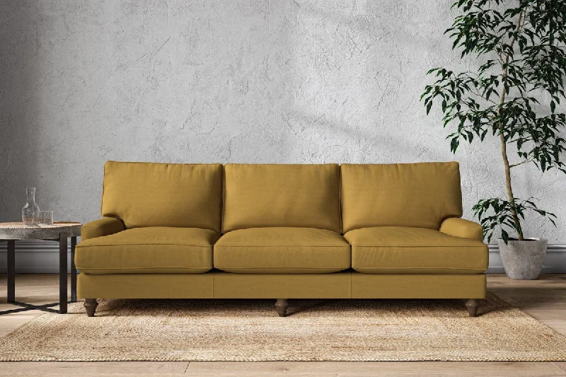 Gothic Ceiling Lights with Dark Metalwork and Pointed ArchesMarri Super Grand Sofa - Recycled Cotton Ochre