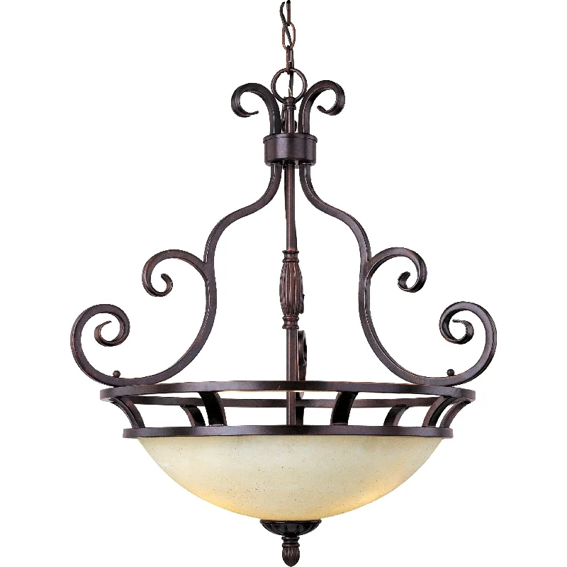 Steampunk Ceiling Lights with Gears, Cogs, and Brass AccentsMaxim Manor 12202FIOI Pendant Light - Oil Rubbed Bronze