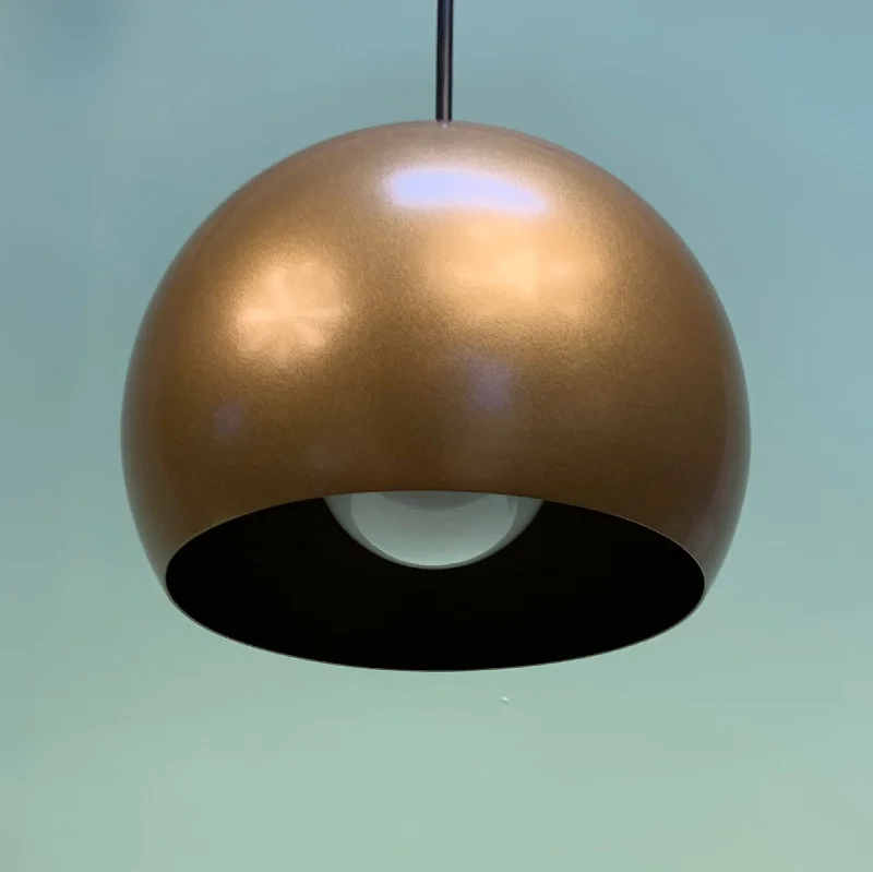 Industrial Style Ceiling Lights with Exposed Bulbs and Metal CagesMini Eyeball Pendant