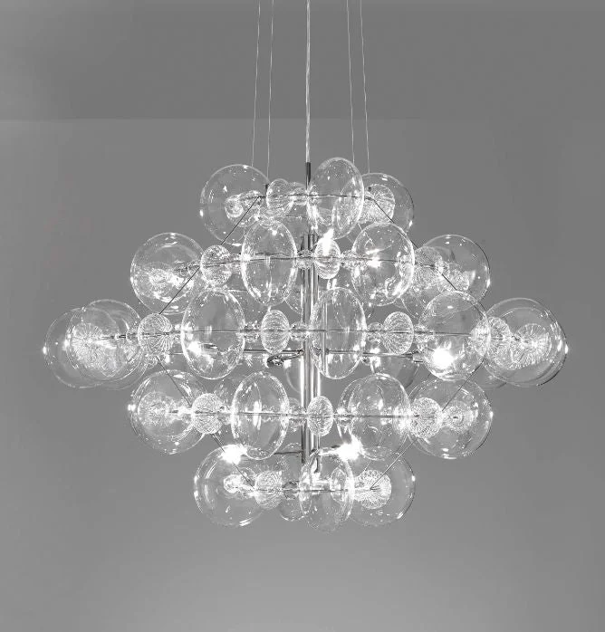 Modern Minimalist Ceiling Lights for Contemporary InteriorsModern Clear And Coloured Italian Glass Pendant Light In Several Sizes And Colors