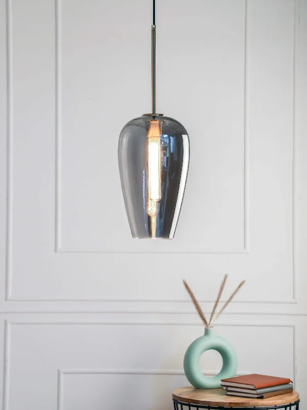 Art Nouveau Ceiling Lights with Organic, Flowing ShapesNed Smoky S Pendant Light