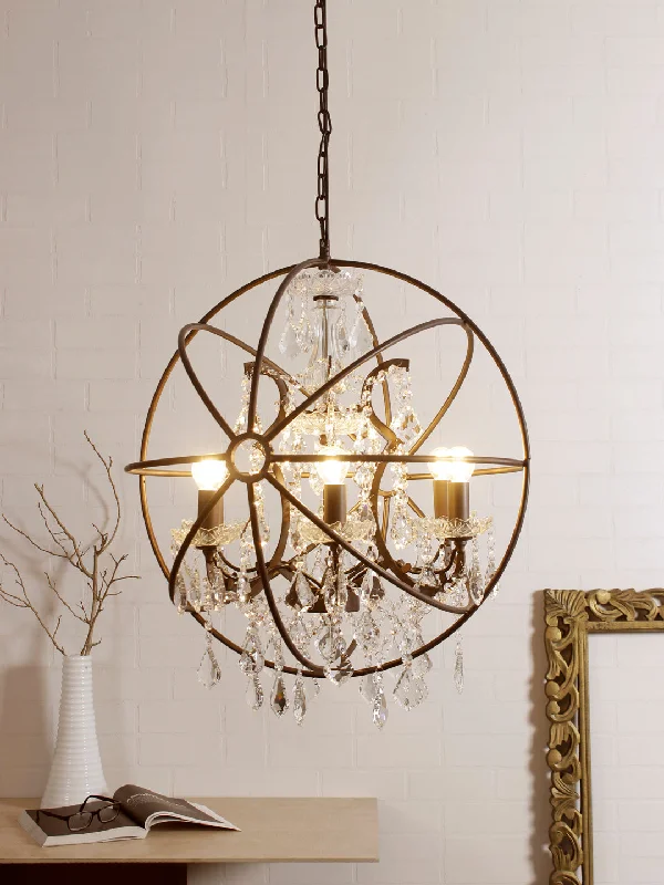 Steampunk Ceiling Lights with Gears, Cogs, and Brass AccentsOrbit Pendant Light