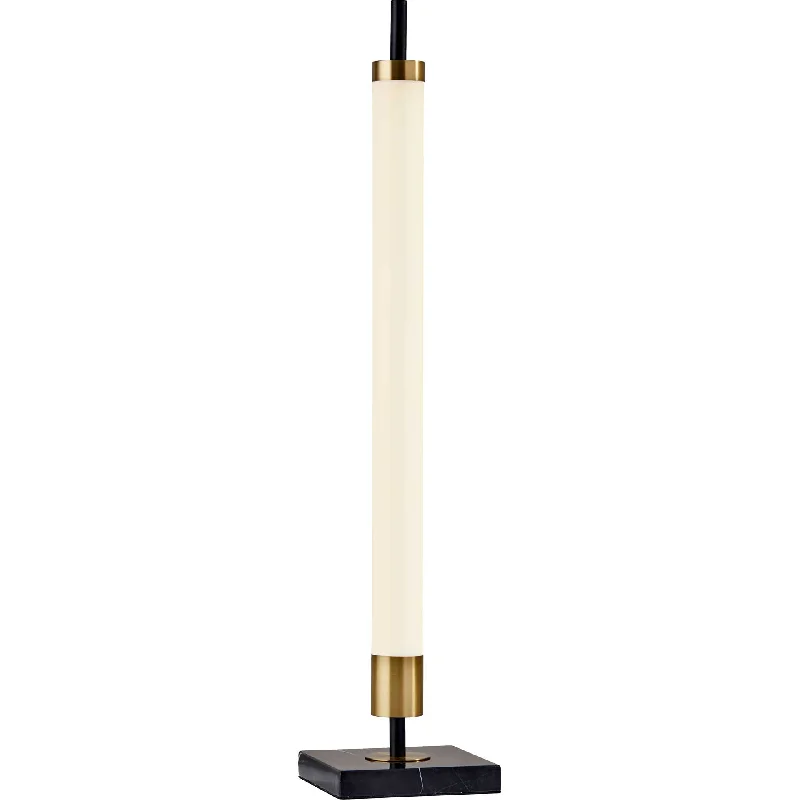 coastal style table lamps with nautical elements for beach housesPort LED Table Lamp Black/Brass