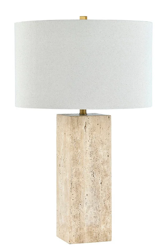modern minimalist table lamps for contemporary living roomsQuartz Travertine Table Lamp